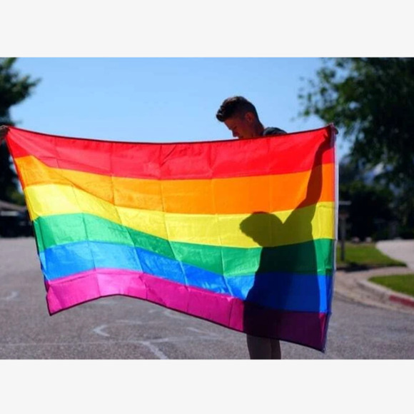 LGBTQ Rainbow Stripe 6-Color Pride Flag - Picture 2 of 9